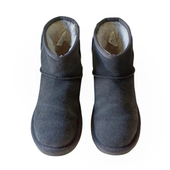 Koolaburra by UGG Koola Mini Casual Comfy Gray Suede Ankle Bootie Boho Indie - Picture 2 of 7
